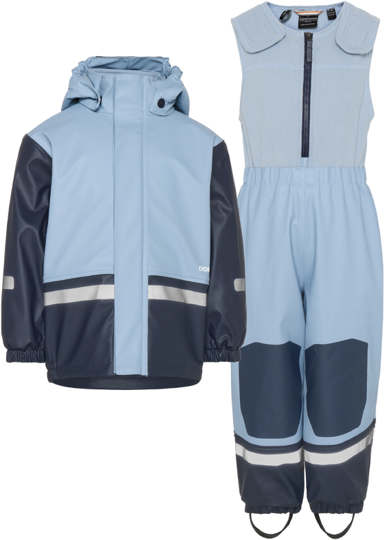 Vihmariiete komplekt Didriksons Boardman Kids Set 12 helesinine/tumesinine