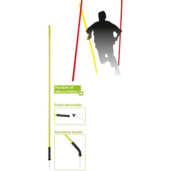 Slaalompost Tremblay 160 cm, vedruga, kollane