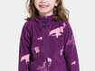 Fliispusa Didriksons Monte Printed Kids' Full-Zip 10 lilla