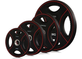Kummeeritud raskusketas Gymstick PRO PU Weight Plate 25 kg