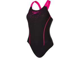 Naiste ujumistrikoo Speedo GALA LOGO MEDALIST must/roosa
