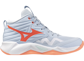 Naiste Võrkpallijalatsid Mizuno MOMENTUM PRO MID sinine/oranž