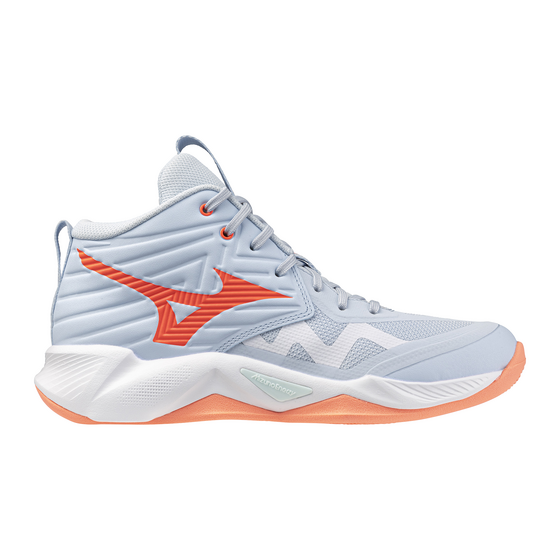 Võrkpallijalatsid Mizuno MOMENTUM PRO MID sinine/oranž