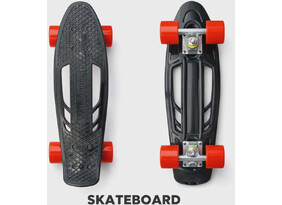 Laste rula Summer must/punane