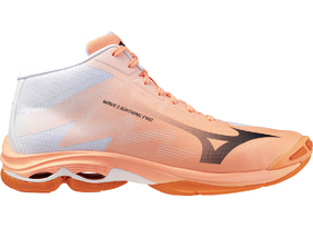 Meeste Võrkpallijalatsid Mizuno WAVE LIGHTNING PRO MID oranž/valge