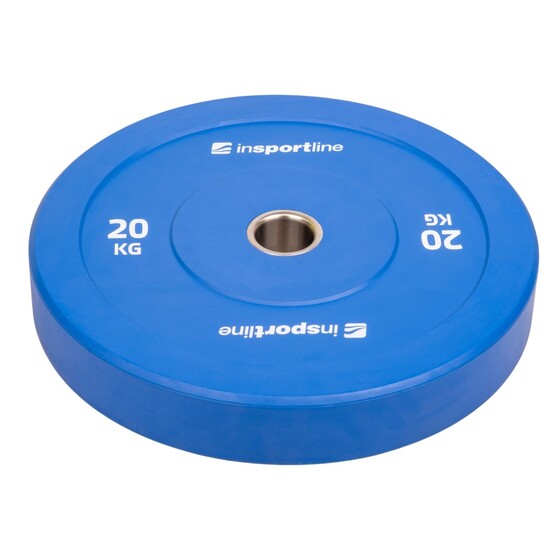 Raskusketas inSPORTline Bumper Plate Go 50 mm 20 kg sinine