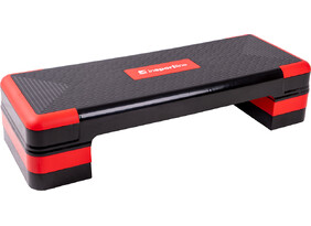 Stepipink Aerobic Exercise Step Platform inSPORTline AS250 must/punane