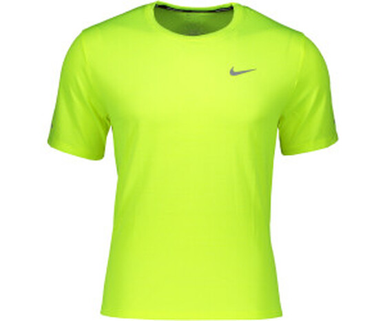 Treeningsärk Nike M DF MILER TOP SS NFS neoon roheline