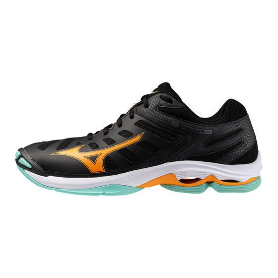 Võrkpallijalatsid Mizuno WAVE VOLTAGE 2 (U) must/oranž/valge