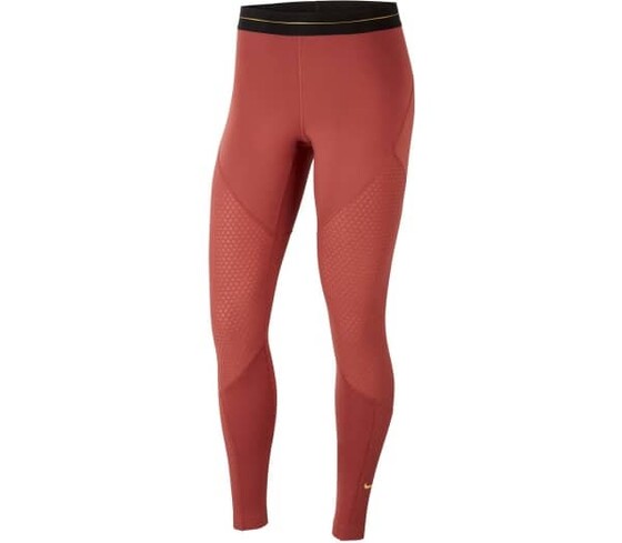 Treeningpüksid Womens Nike Pro Icon Clash Warm Tights punane