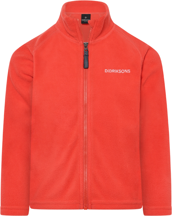 Fliispusa Didriksons Monte Kids' Full-Zip 10 punane