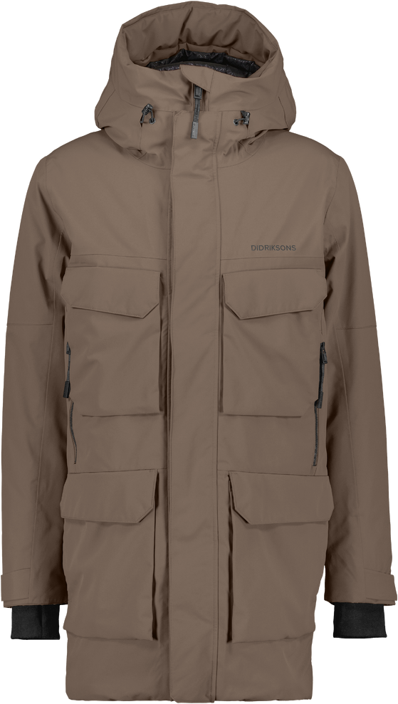 Parka Didriksons Drew 8 tumepruun (Mocha Brown)