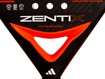Padelireket adidas Zentix Pro must/oranž