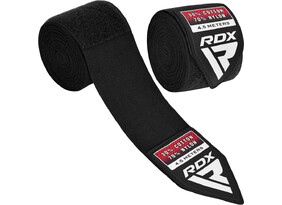 Poksikäeside RDX 450 cm must (elastik)