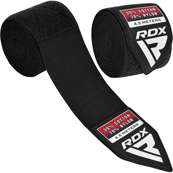 Poksikäeside RDX 450 cm must (elastik)