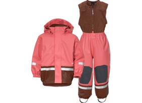 Laste vihmariiete komplekt Didriksons Boardman Kids Set 7 roosa