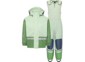Laste vihmariiete komplekt Didriksons Boardman Kids Set 11 heleroheline/roheline