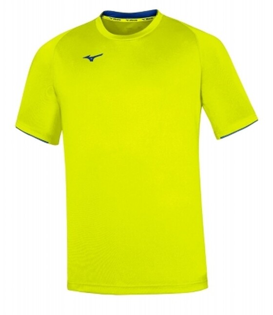 Treeningsärk Mizuno Core Short Sleeve Tee kollane/sinine