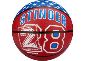 Korvpall Avento BASKETBALL PRINT suurus 7 sinine/punane