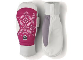 Naiste talvekindad Hestra Women´s XC Primaloft  - mitt valge/roosa