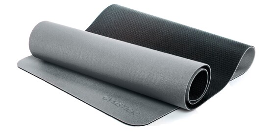 Joogamatt Gymstick Pro Yoga Mat hall/must öösidega