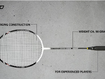 Sulgpallireket Avento Racket Fibreglass Matš must