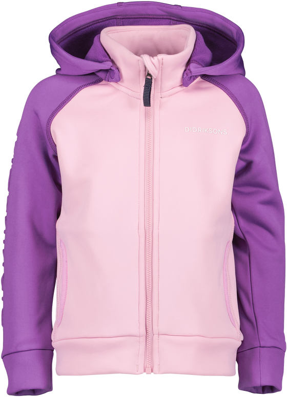 Dressipluus Didriksons Corin Kids Fullzip 7 roosa/lilla