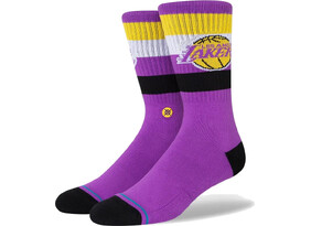 Sokid Stance LAKERS ST CREW suurus 43-47 lilla/kollane/must