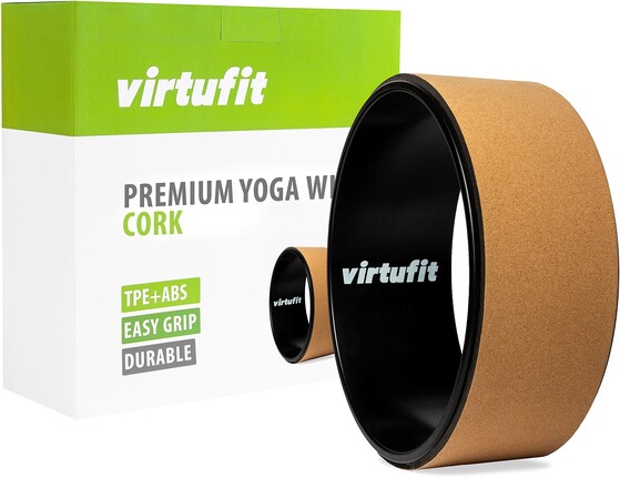 Joogarõngas VirtuFit Premium Cork Yoga Wheel - 33 cm