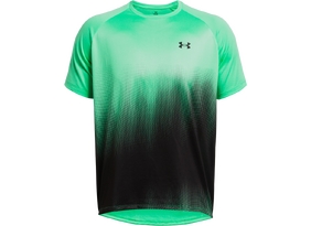 Meeste treeningsärk Under Armour UA Tech Fade SS roheline/must