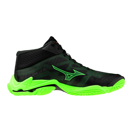 Võrkpallijalatsid Mizuno WAVE LIGHTNING ELITE MID(U) must/roheline