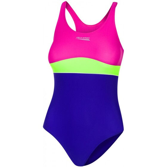 Ujumistrikoo Aqua-Speed Emily roosa/roheline/sinine