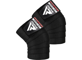 Põlvesidemed RDX Gym Knee Wraps K1 must