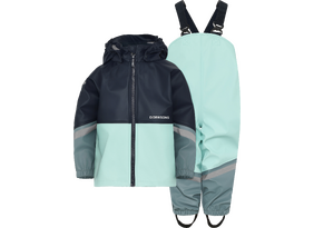 Laste vihmariiete komplekt Didriksons Waterman Kids Set 12 tumesinine/heleroheline