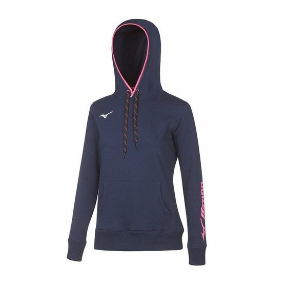 Dressipluus Mizuno Wom Sweat Hoodie tumesinine