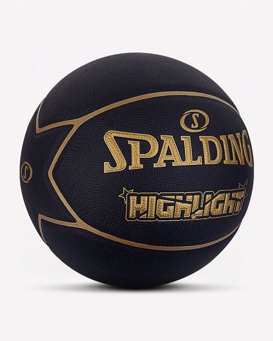 Korvpall Spalding Highlight must/kuld suurus 7