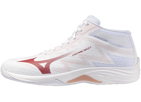 Naiste Võrkpallijalatsid Mizuno LIGHTNING SELECT MID W valge/roosa/punane