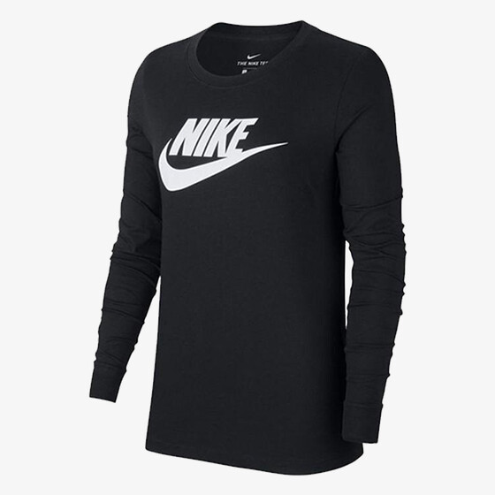 Särk Nike Womens NSW Tee Essential Long Sleeve Icon FT must/valge