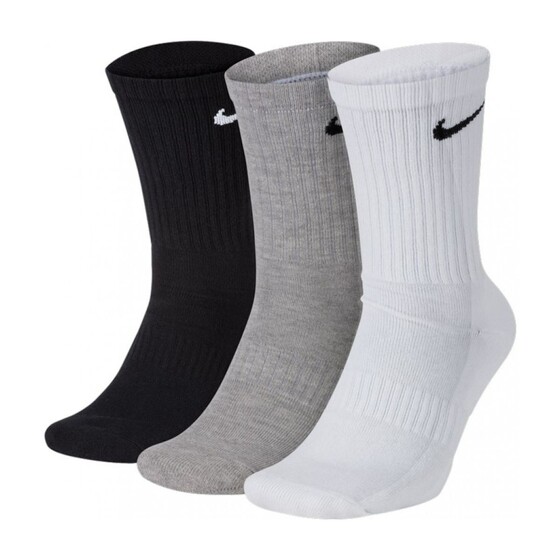 Sokid Nike Everyday Lightweight Crew Socks must/hall/valge 3 paari