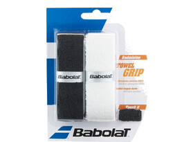 Reketigrip Babolat Towel grip X2, must ja valge