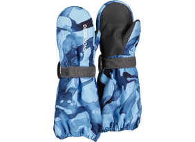 Laste kindad Didriksons Biggles Kids' Printed Mittens sinine/kirju