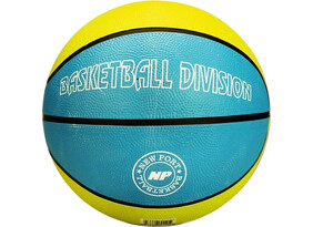 Korvpall Avento BASKETBALL PRINT suurus 7 sinine/kollane