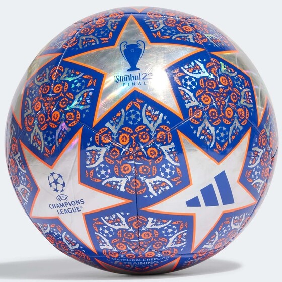 Jalgpall adidas Champions League Training Foil suurus 5 tumesinine/hõbe