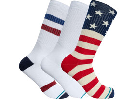 Sokid Stance The Americana Crew Socks 3-Pack värvivalik