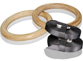 Akrobaatikarõngad Wooden Power Rings Gymstick puidust