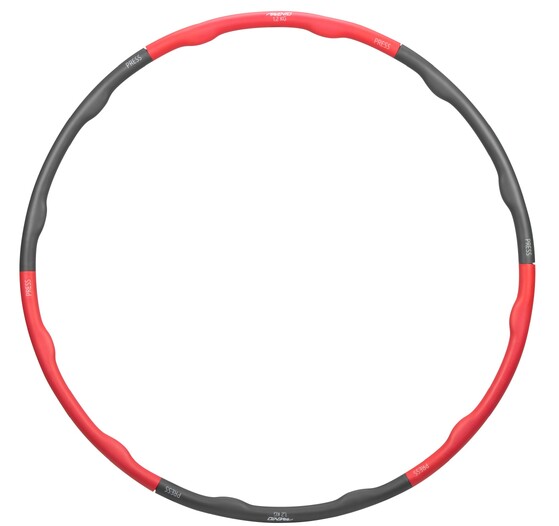 Võimlemisrõngas Avento Hula Hoop 1.2 kg hall/punane