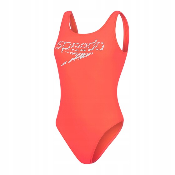 Ujumistrikoo Speedo Logo Deep U-Back W roosa