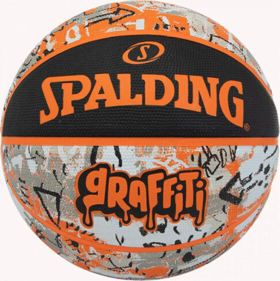 Korvpall Spalding Graffity oranž/must suurus 7
