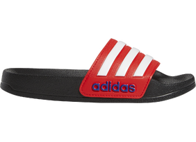 Laste plätud ADILETTE SHOWER K must/punane