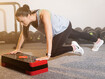 Stepipink Aerobic Exercise Step Platform inSPORTline AS150 must/punane